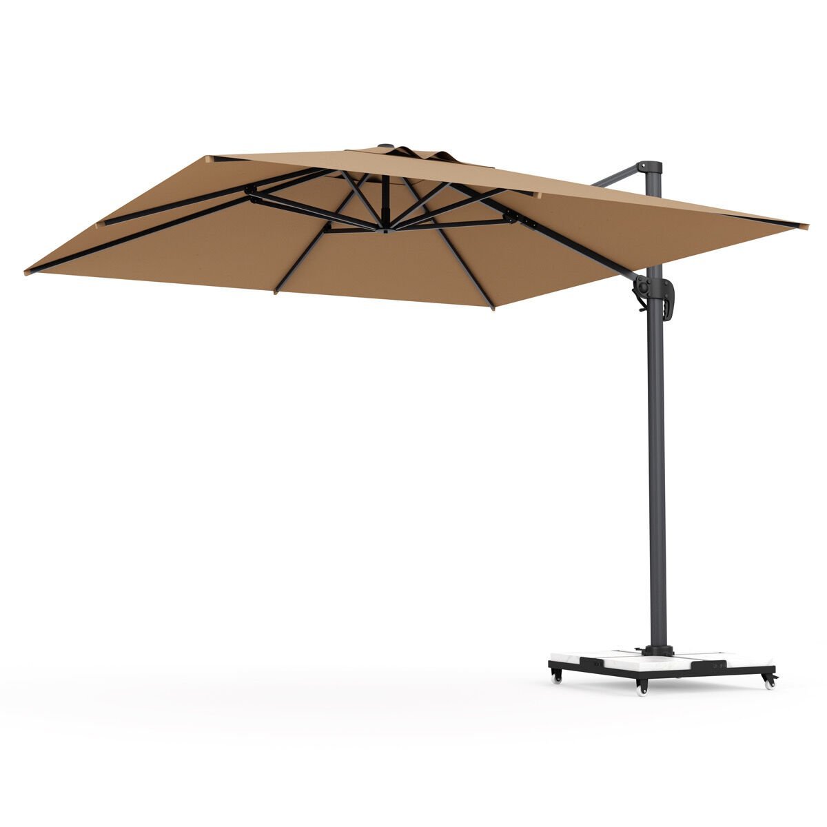 Milano Yandan Kollu Şemsiye 3x3 m.