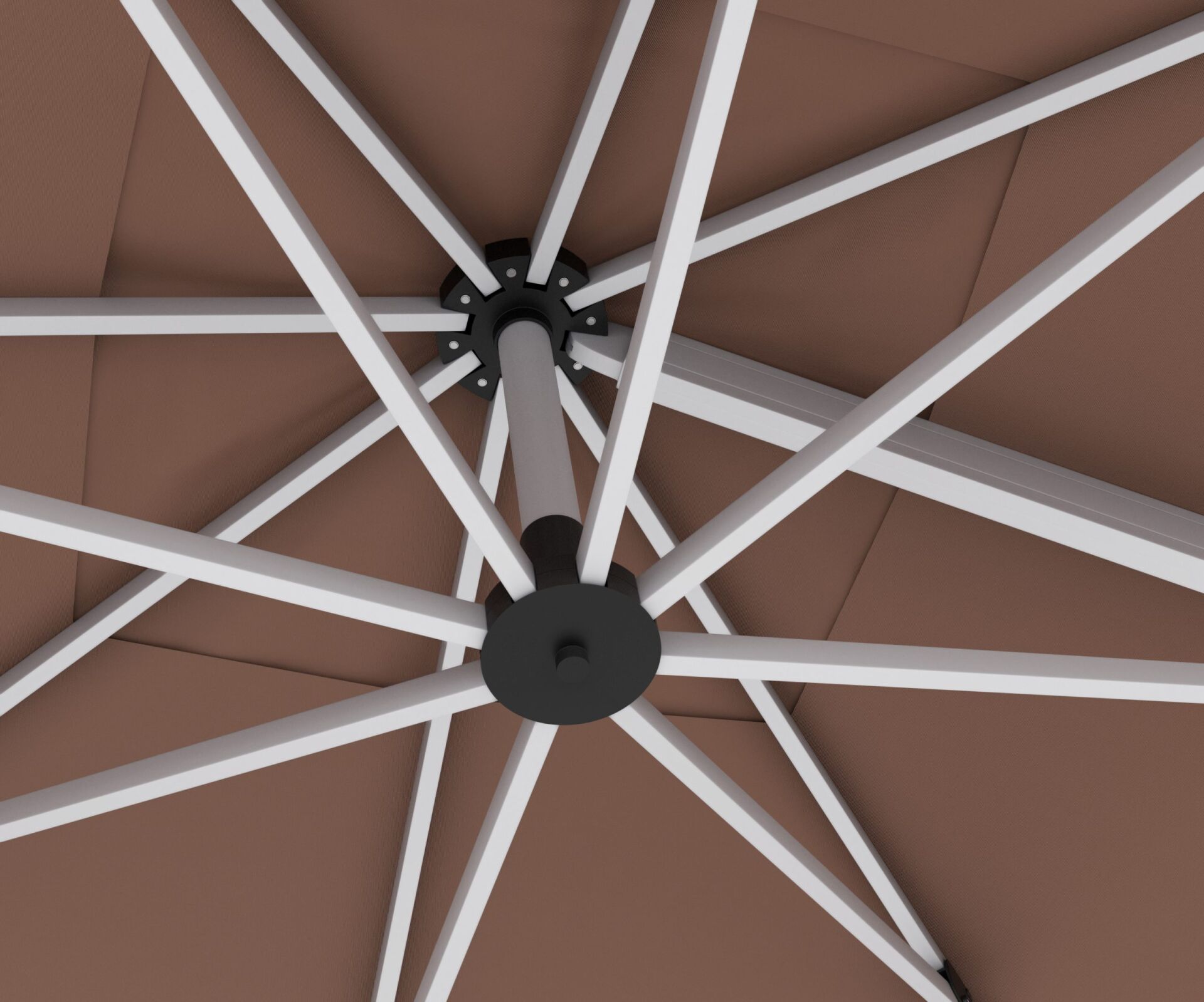 Viyana Yandan Kollu Şemsiye 3x3 m.