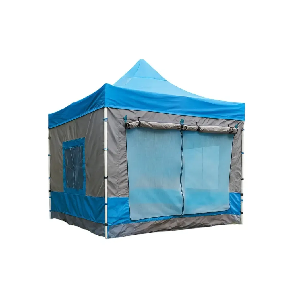 Karavan Kış Bahçesi 3x3 m. Açık Mavi Gri