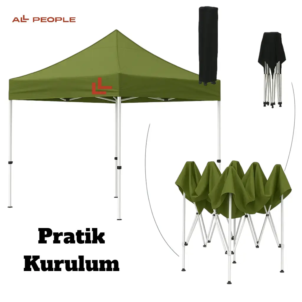 Karavan Kış Bahçesi 3x3 m. Gri Turuncu