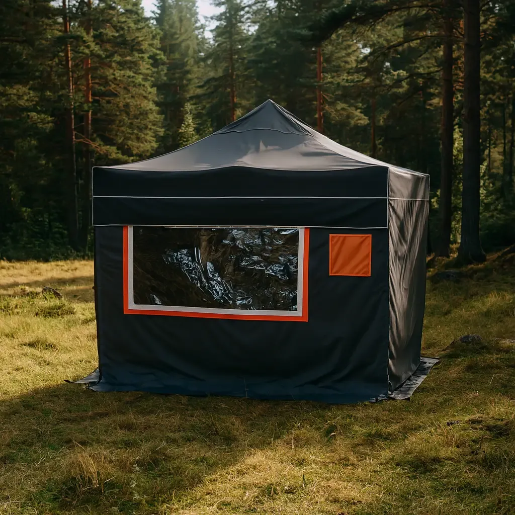 Karavan Kış Bahçesi 3x3 m. Gri Turuncu