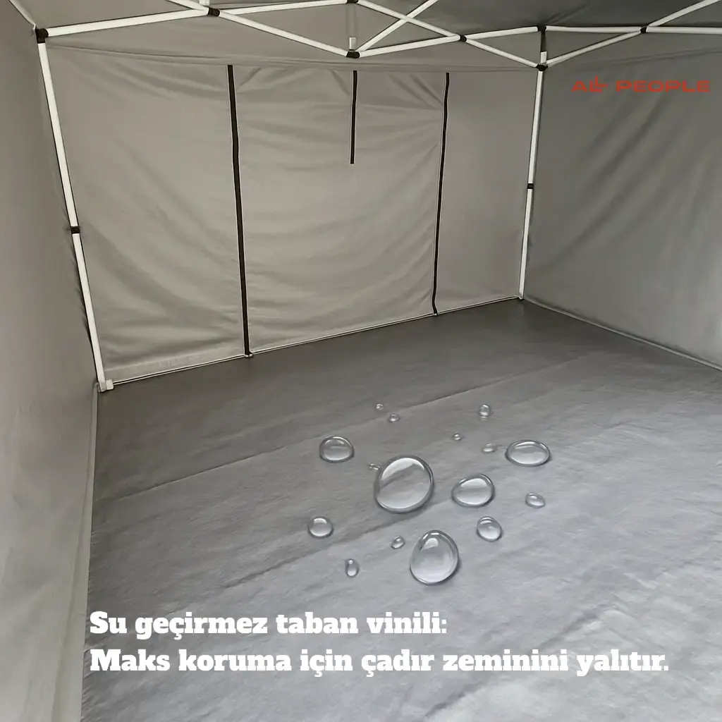 Karavan Kış Bahçesi 3x3 m. Gri Turuncu