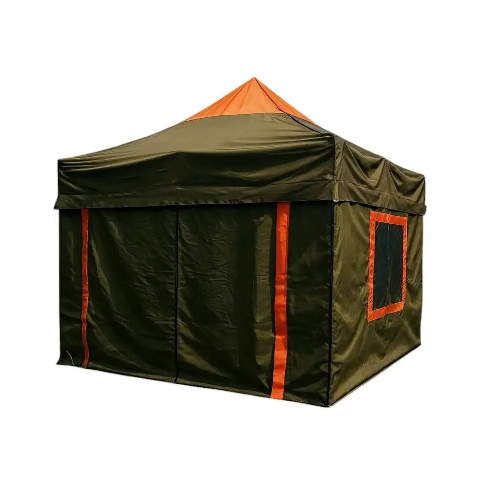 Karavan Kış Bahçesi 3x3 m. Haki Yeşil Turuncu