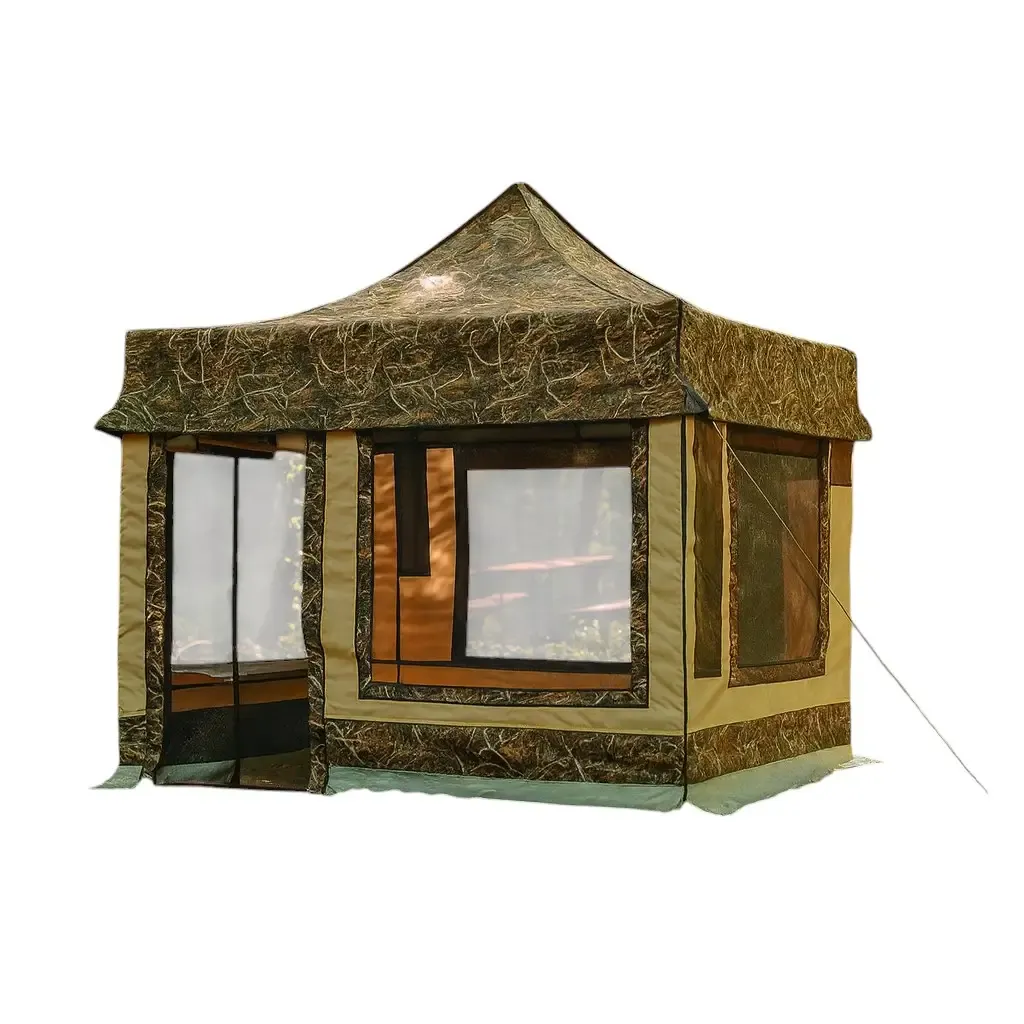 Karavan Kış Bahçesi 3x3 m. Krem Kamuflaj