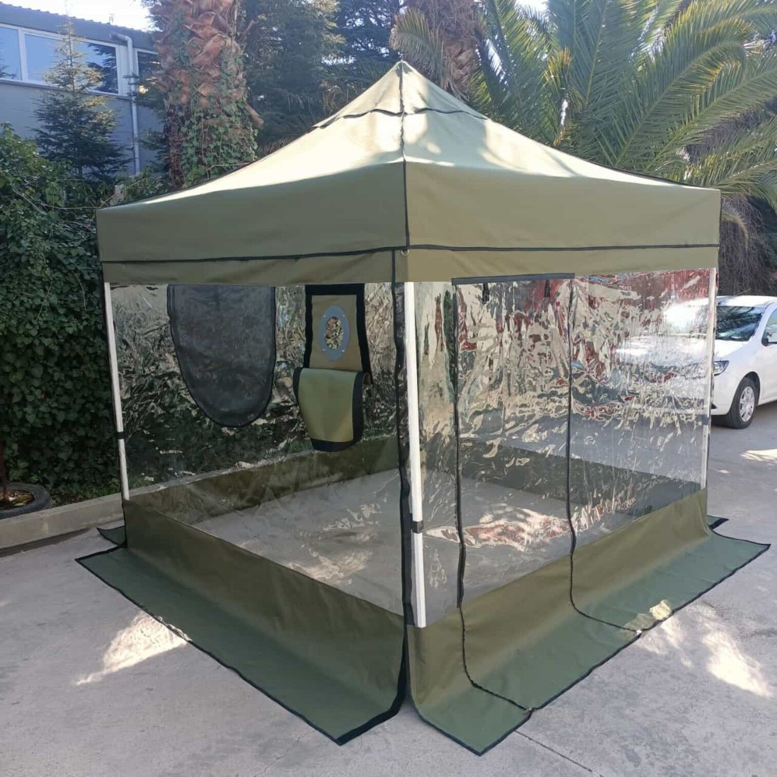 Karavan Kış Bahçesi 3x3 m. Şeffaf