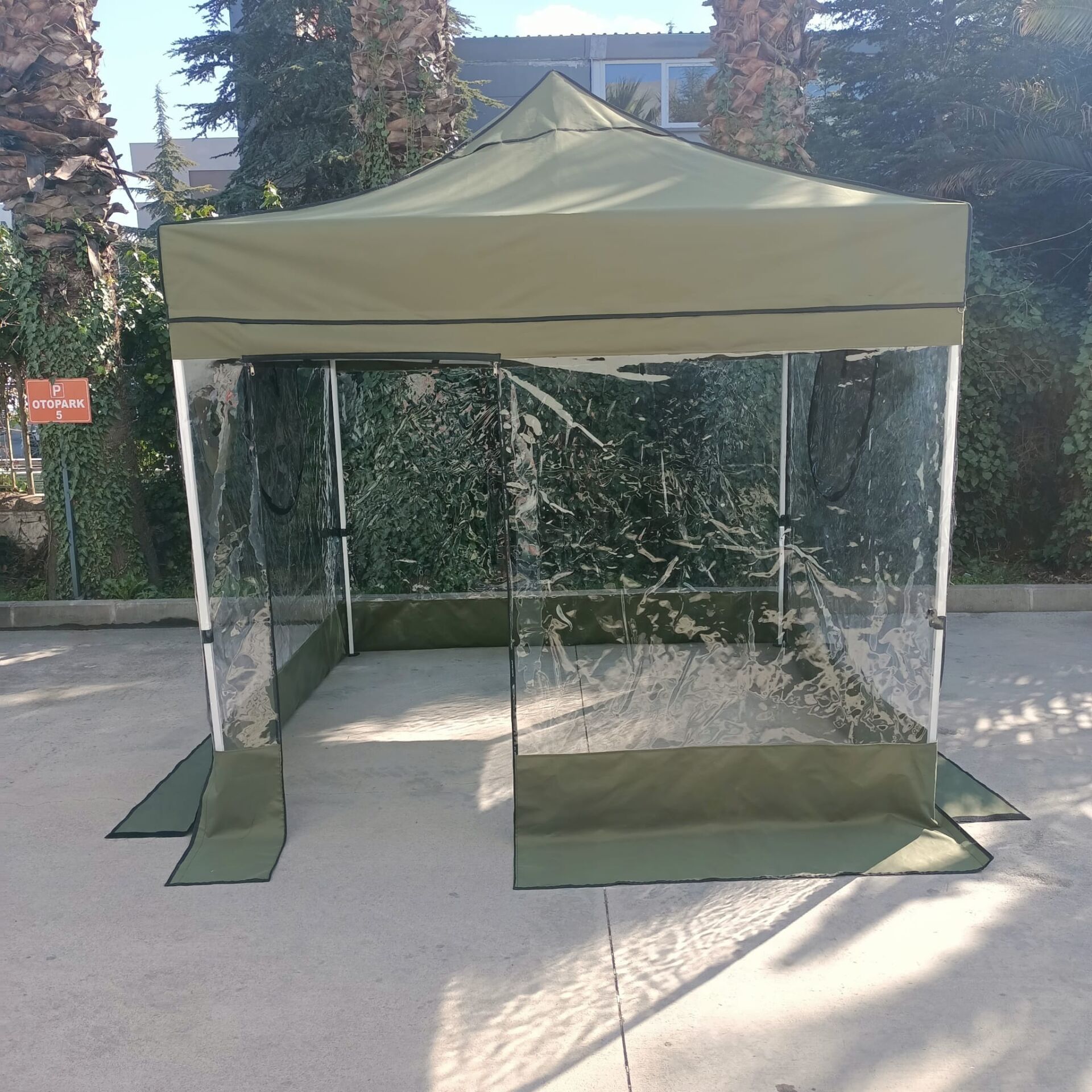 Karavan Kış Bahçesi 3x3 m. Şeffaf