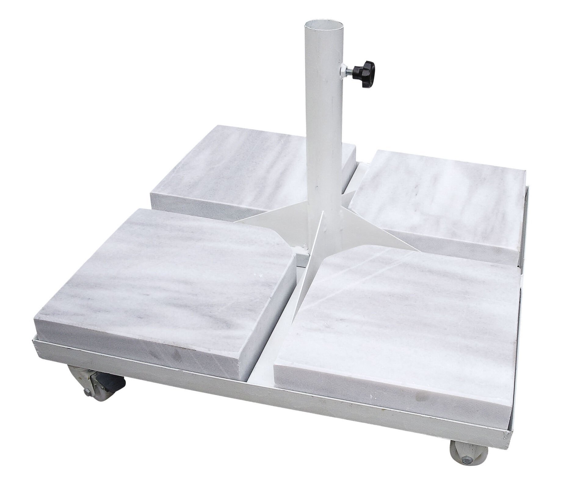 Şemsiye Altlığı Mermerli ve Tekerlekli 70x70/60