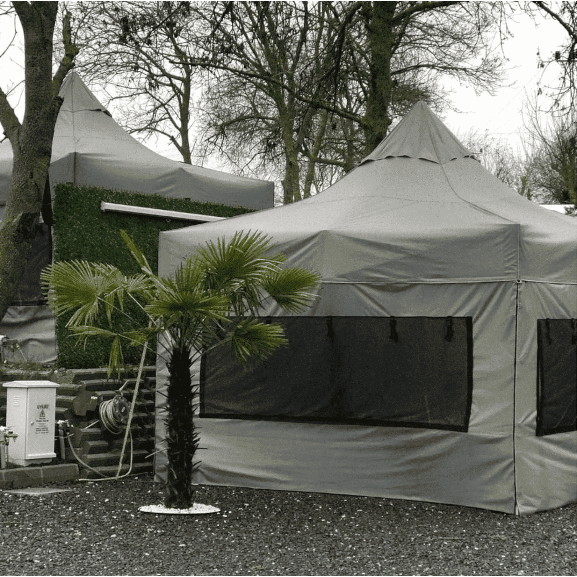 Karavan Kış Bahçesi 3x4,5 m. Gri