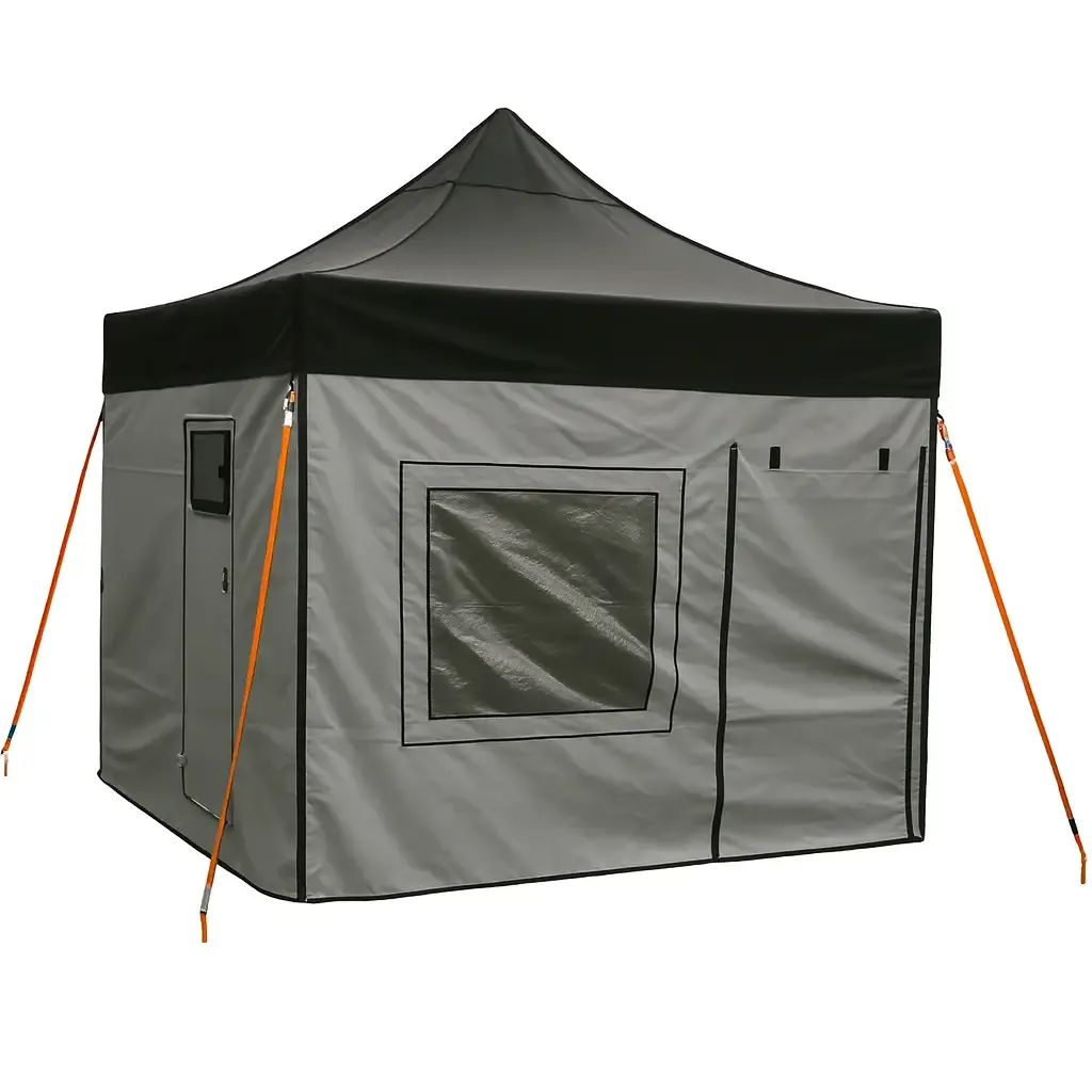 Kamp/Karavan Kış Bahçesi 3x4,5 m. Siyah-Gri