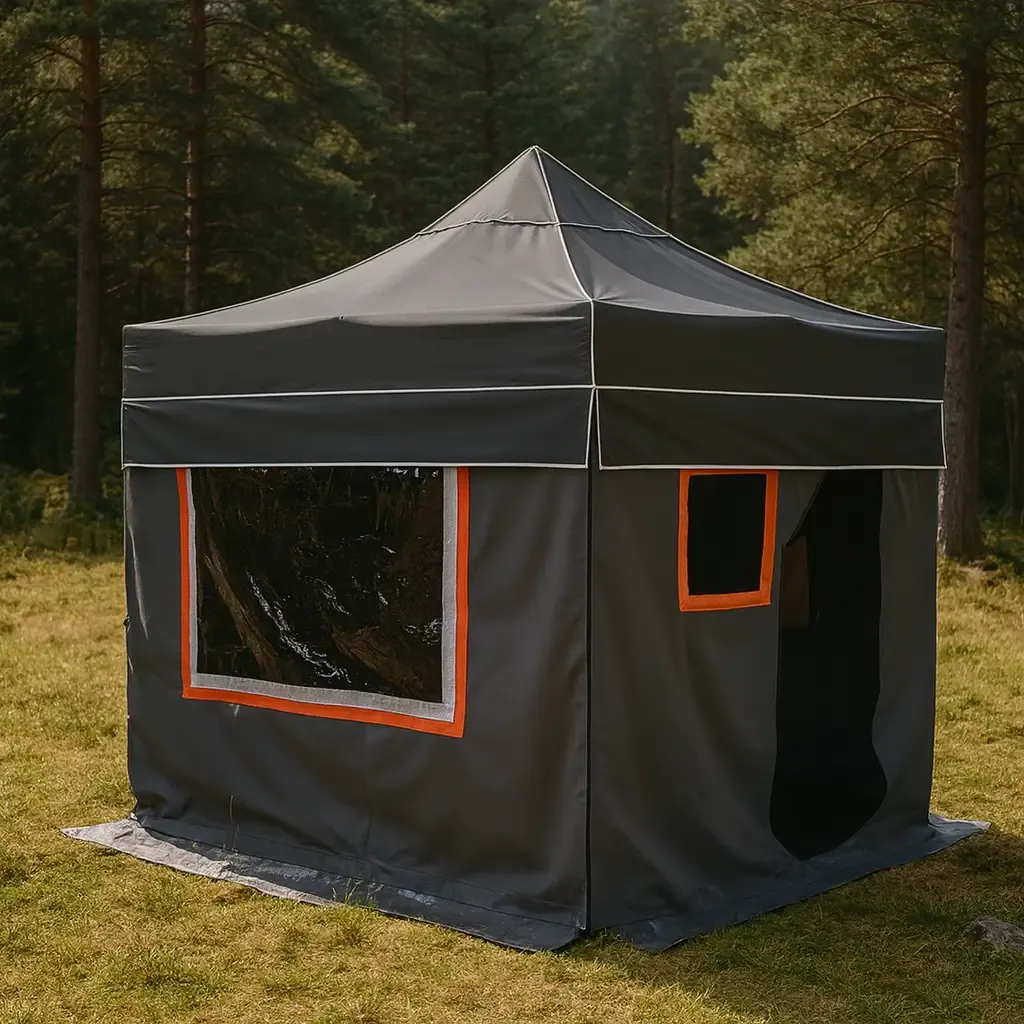 Karavan Kış Bahçesi 3x3 m. Gri Turuncu