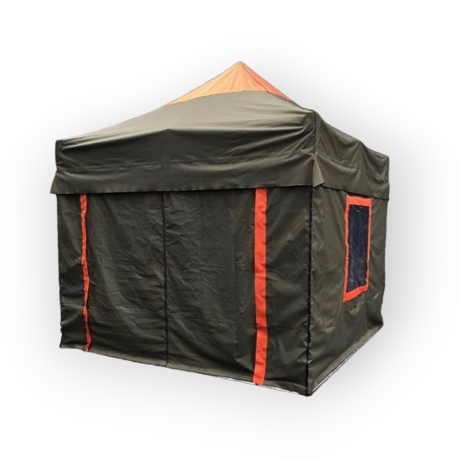 Karavan Kış Bahçesi 3x3 m. Haki Yeşil Turuncu