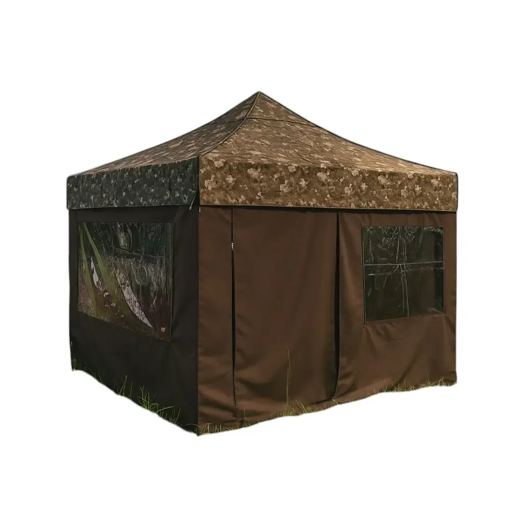 Karavan Kış Bahçesi 3x3 m. Kamuflaj Kahve