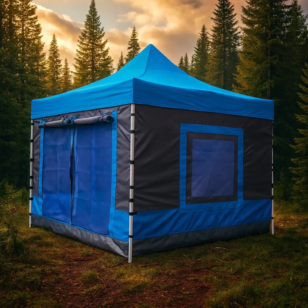 Karavan Kış Bahçesi 3x3 m. Koyu Gri Mavi