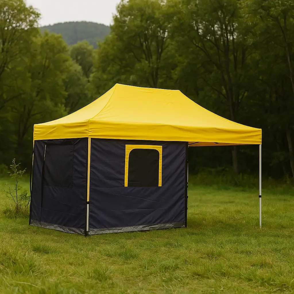 Kamp/Karavan Kış Bahçesi 3x6 m. Sarı - Koyu Gri