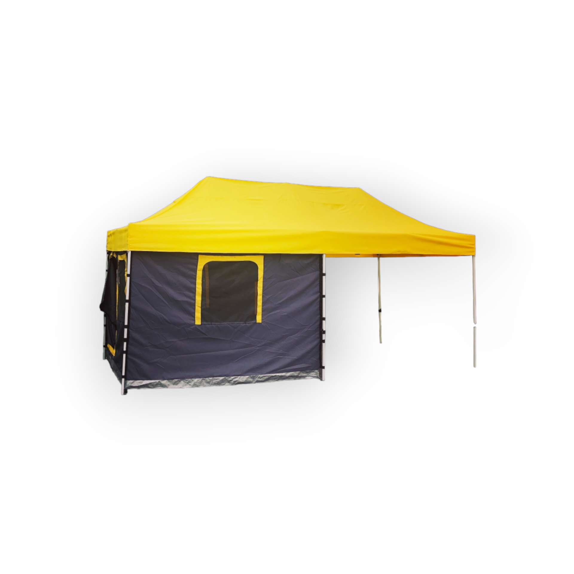 Karavan Kış Bahçesi 3x6 m. Sarı Koyu Gri