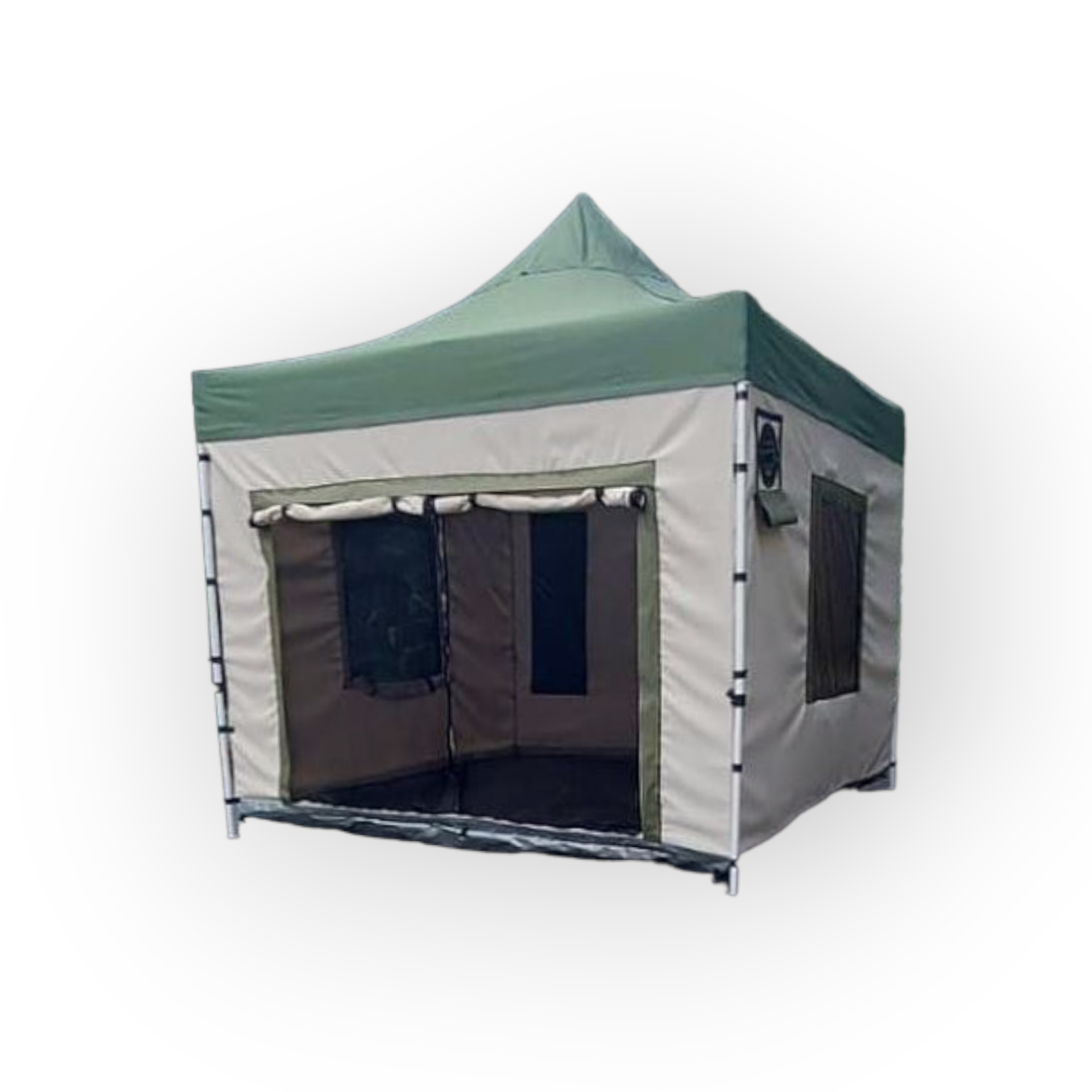 Karavan Çadırı 3x3 m. Yeşil Krem