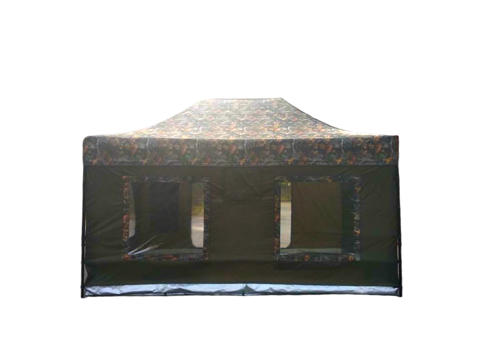 Karavan Kış Bahçeşi 3x6 Kamuflaj Haki Yeşil