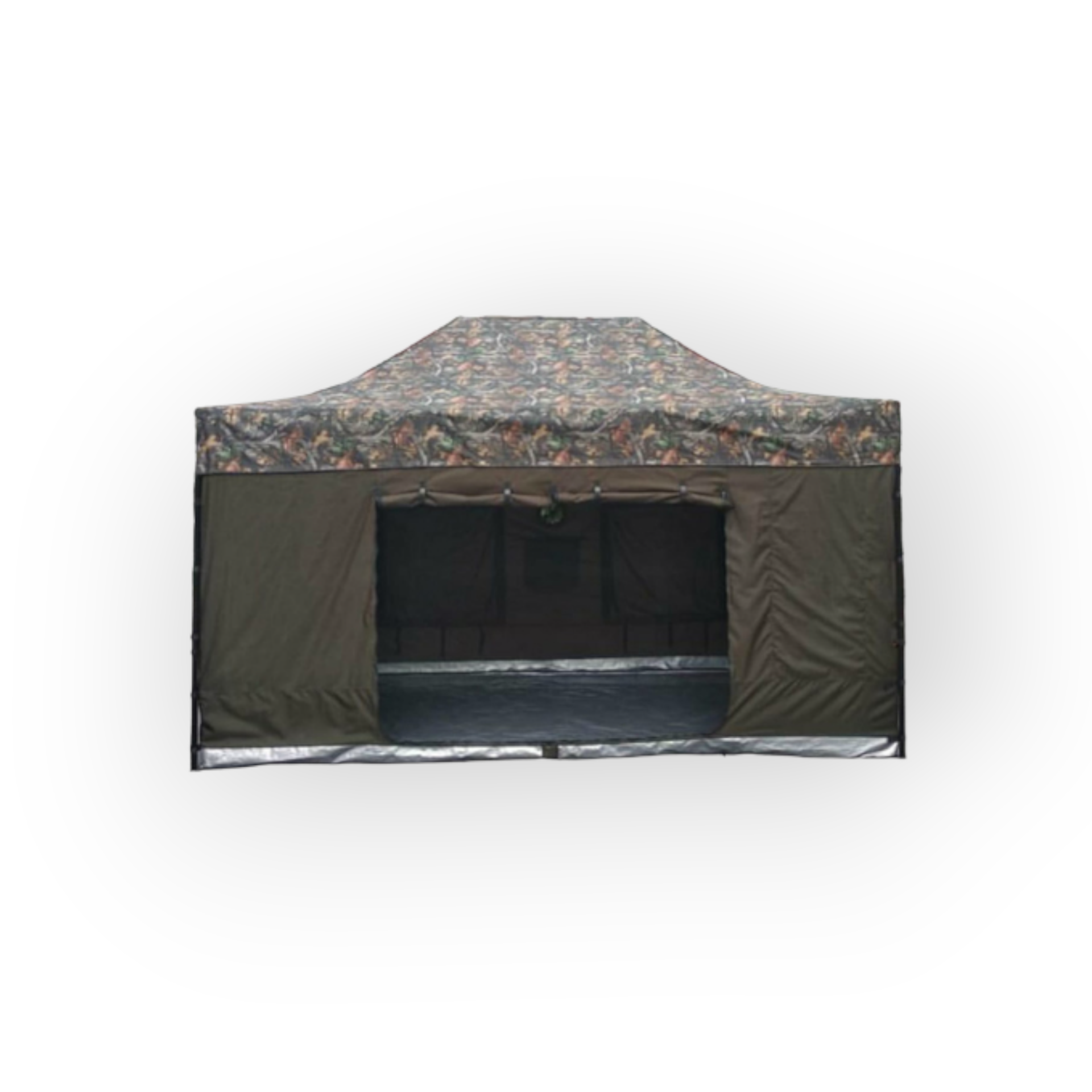Karavan Kış Bahçeşi 3x6 Kamuflaj Haki Yeşil