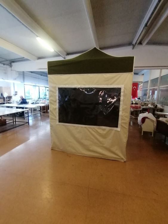 Karavan Kış Bahçesi 2x2 m. Yeşil Krem