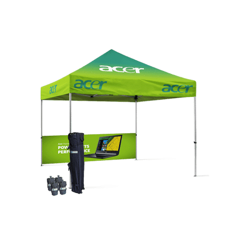 Gazebo Çadır 3x3 m. (Yarım Duvar Baskılı)
