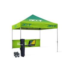 Gazebo Çadır 3x3 m. (Yarım Duvar Baskılı)