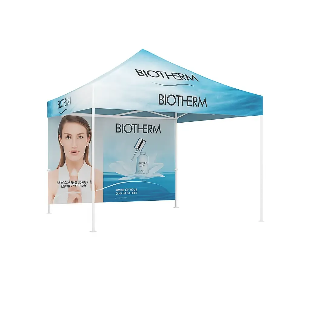 Baskılı Aura Gazebo Çadır 3x3 m. (Tam Duvarlı)