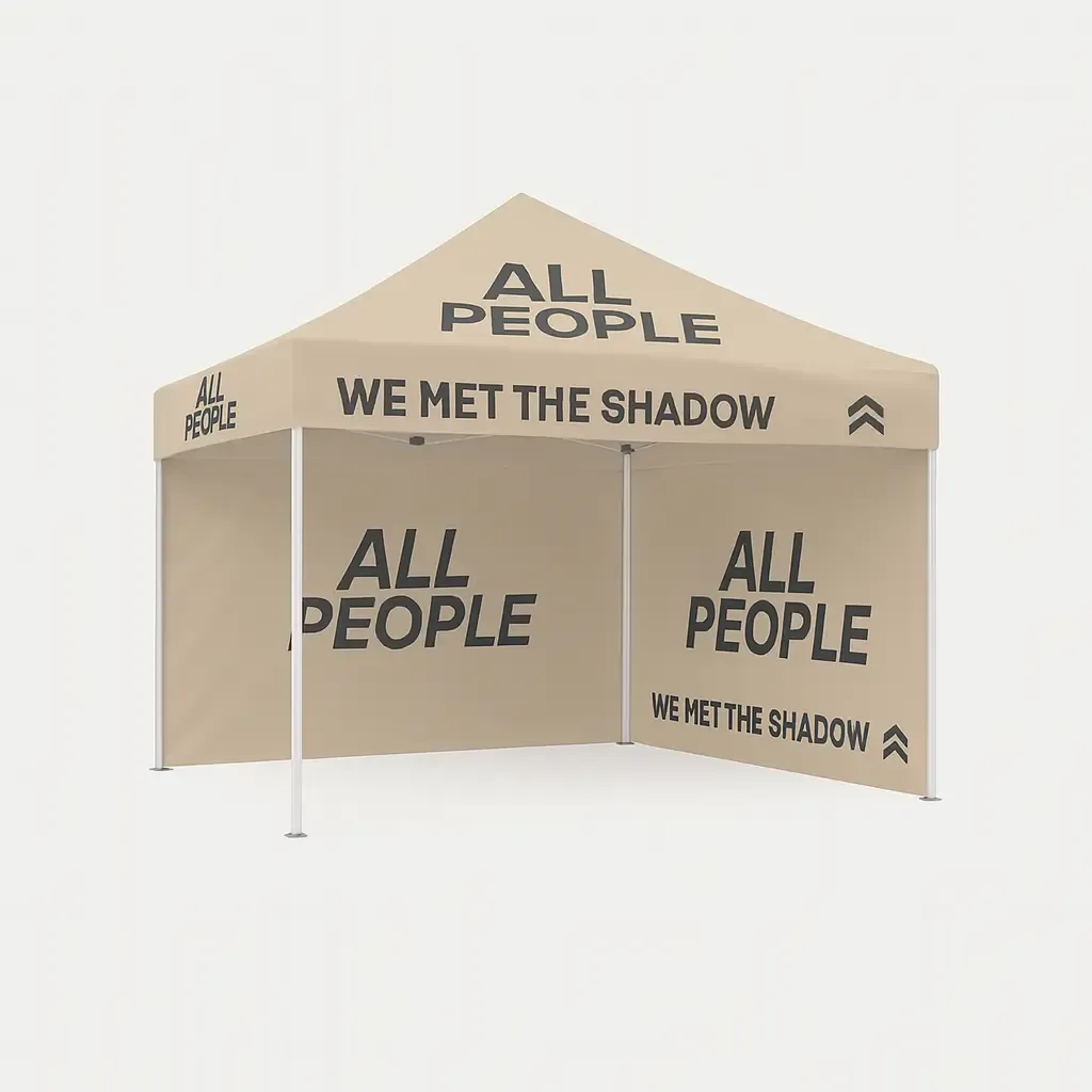 Baskılı Aura Gazebo Çadır 3x3 m. (2 Tam Duvarlı)