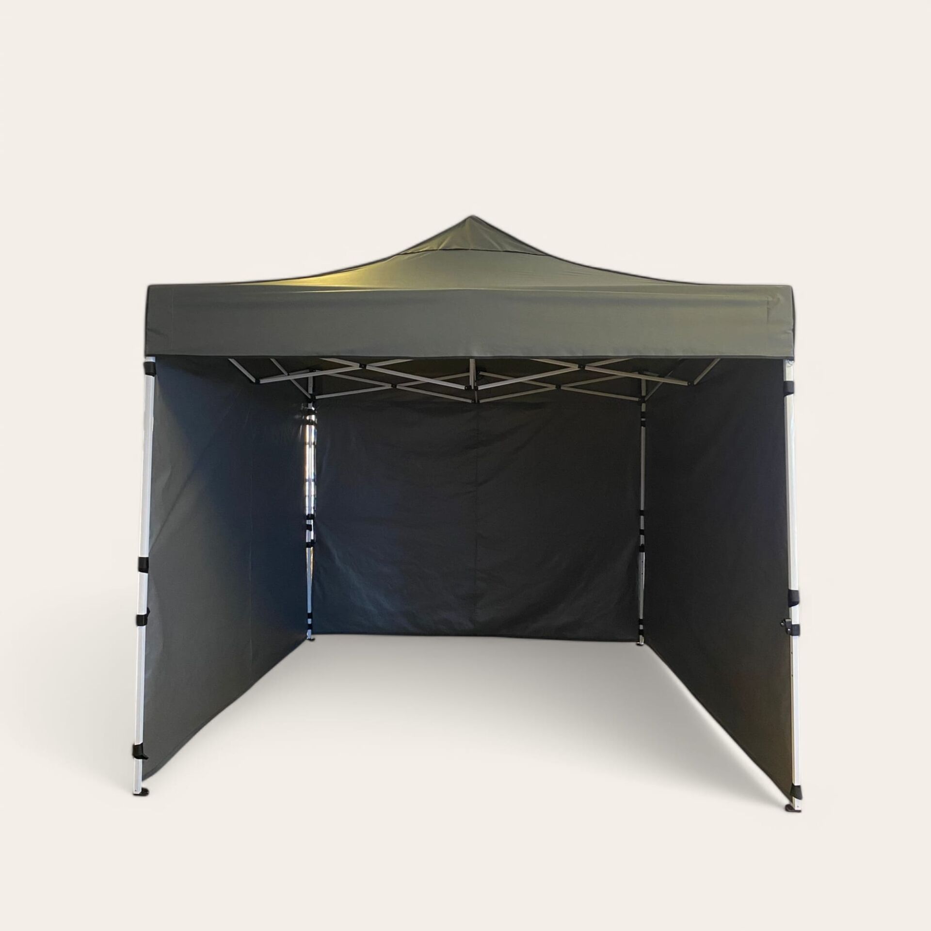 Gazebo Çadır 3x3 m. (3 Duvarlı - Gri)