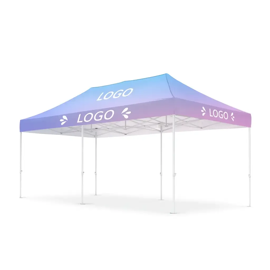 Baskılı Aura Gazebo Çadır 3x6 m.