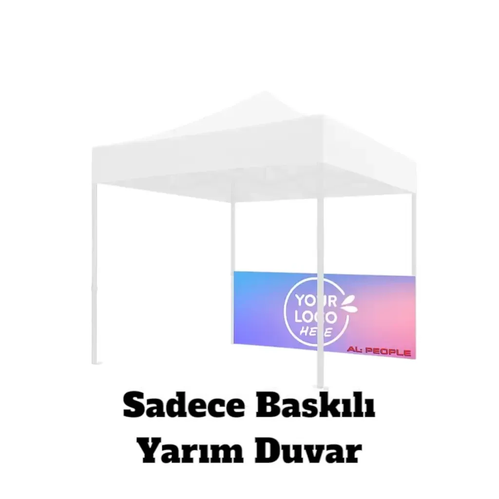 1x3 m. Baskılı Yarım Duvar
