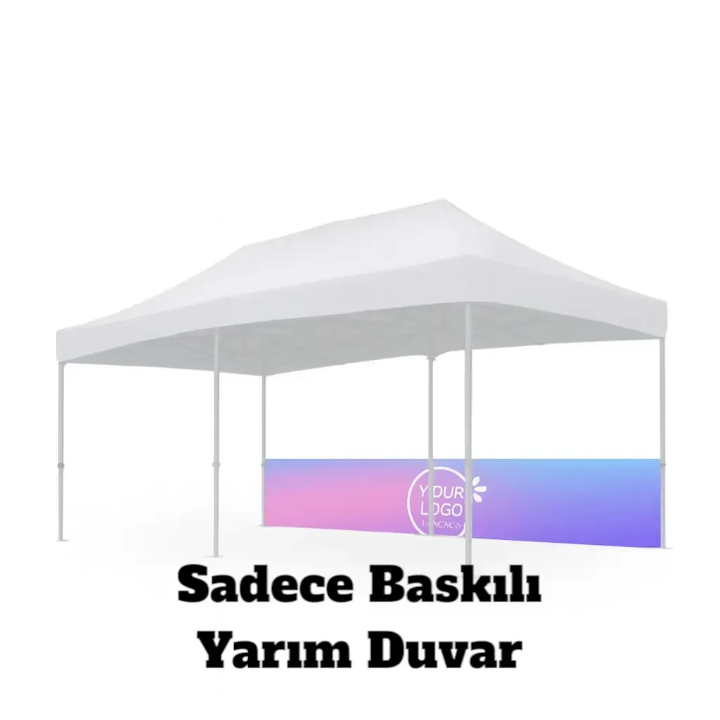 1x6 m. Baskılı Yarım Duvar